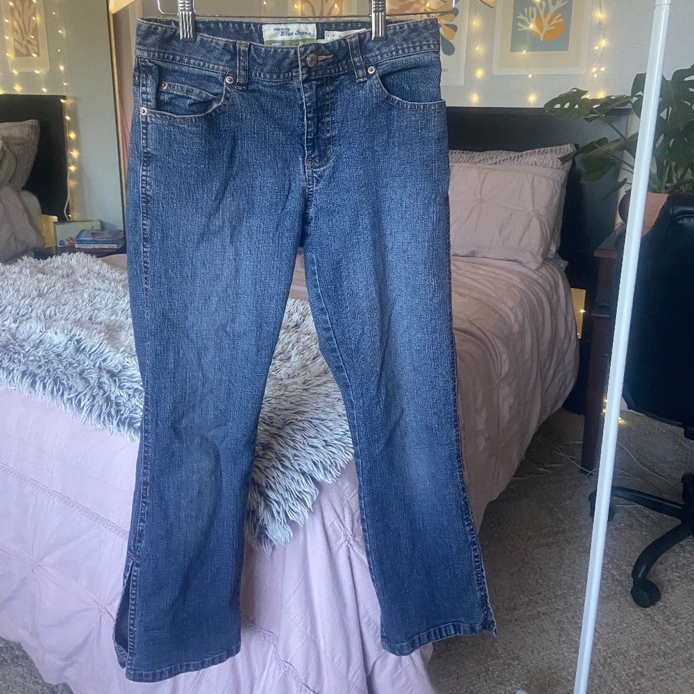 Low Waisted Blue Jeans